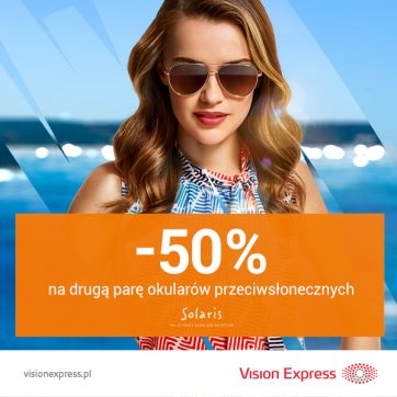 -50% na drugą parę okularów przeciwsłonecznych