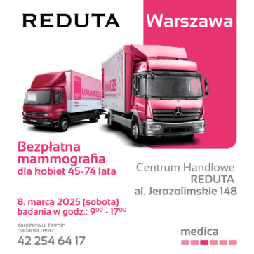 Dbaj o zdrowie w Dzień Kobiet – zrób bezpłatną mammografię w CH Reduta! ð